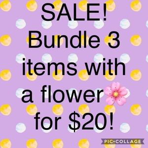 HUGE SALE: 3 for 20!